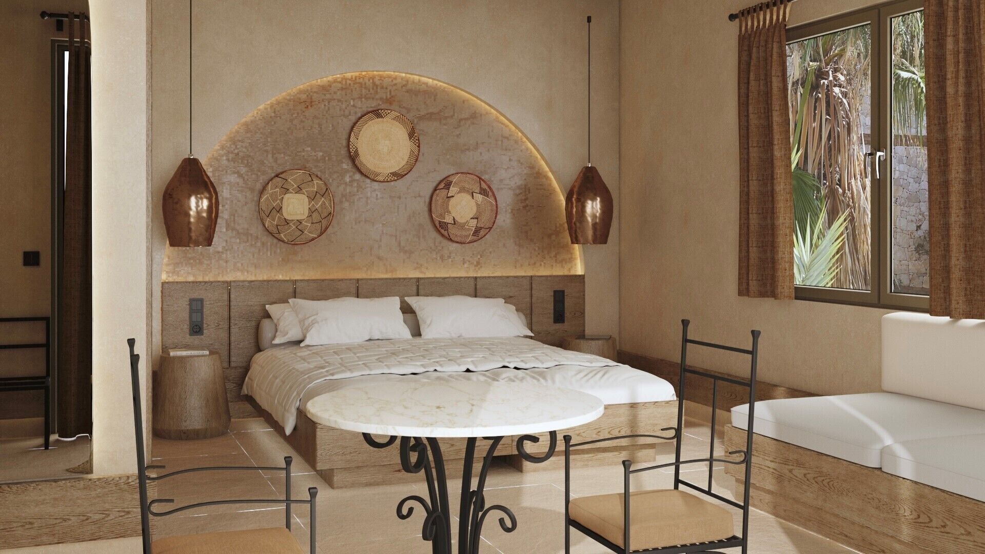 infinity side sea view | 1 bedroom, down duvets, minibar, in-room safe