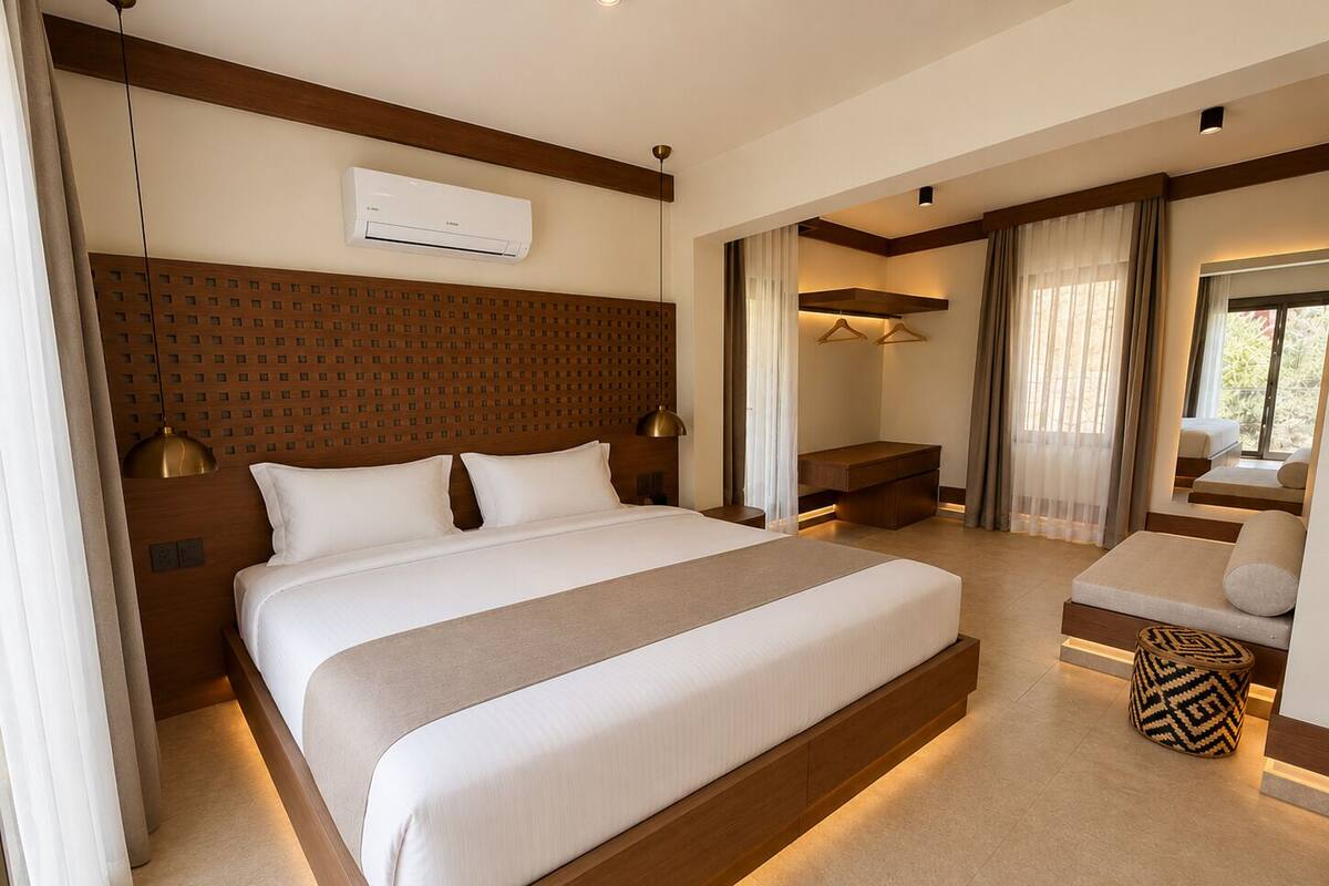 Terra Garden View Room | ผ้านวมขนเป็ด, มินิบาร์, ตู้นิรภัยในห้องพัก, Wi-Fi ฟรี