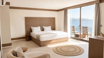 Terra Suite Sea View | Down duvets, minibar, in-room safe, free WiFi