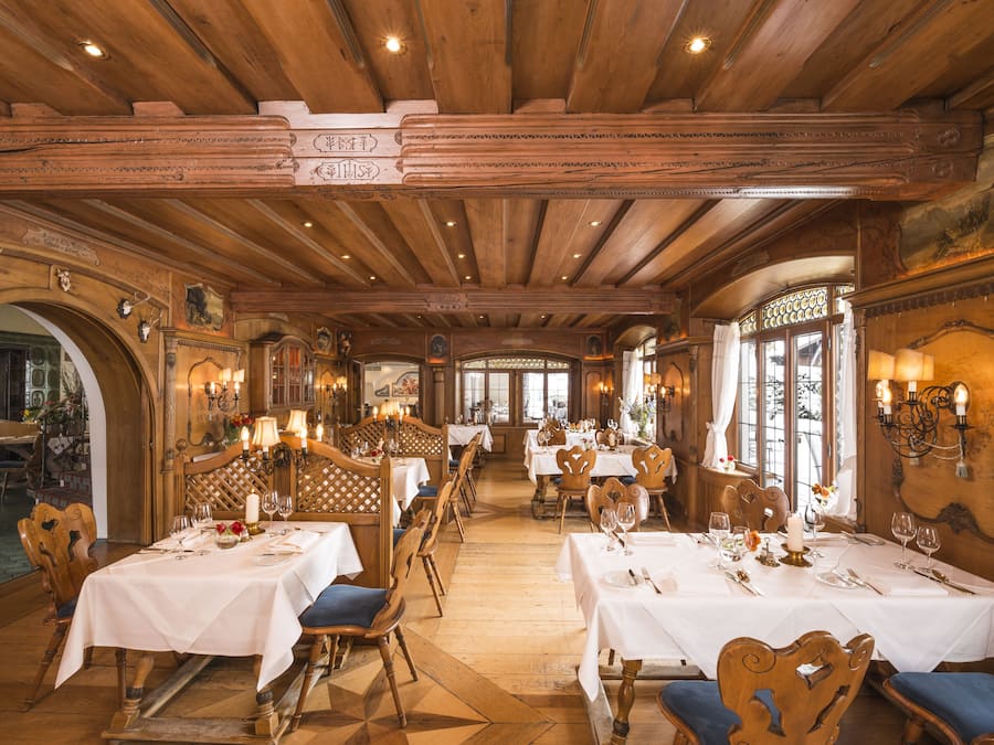 3 Restaurants, Mittagessen, Abendessen, internationale Küche