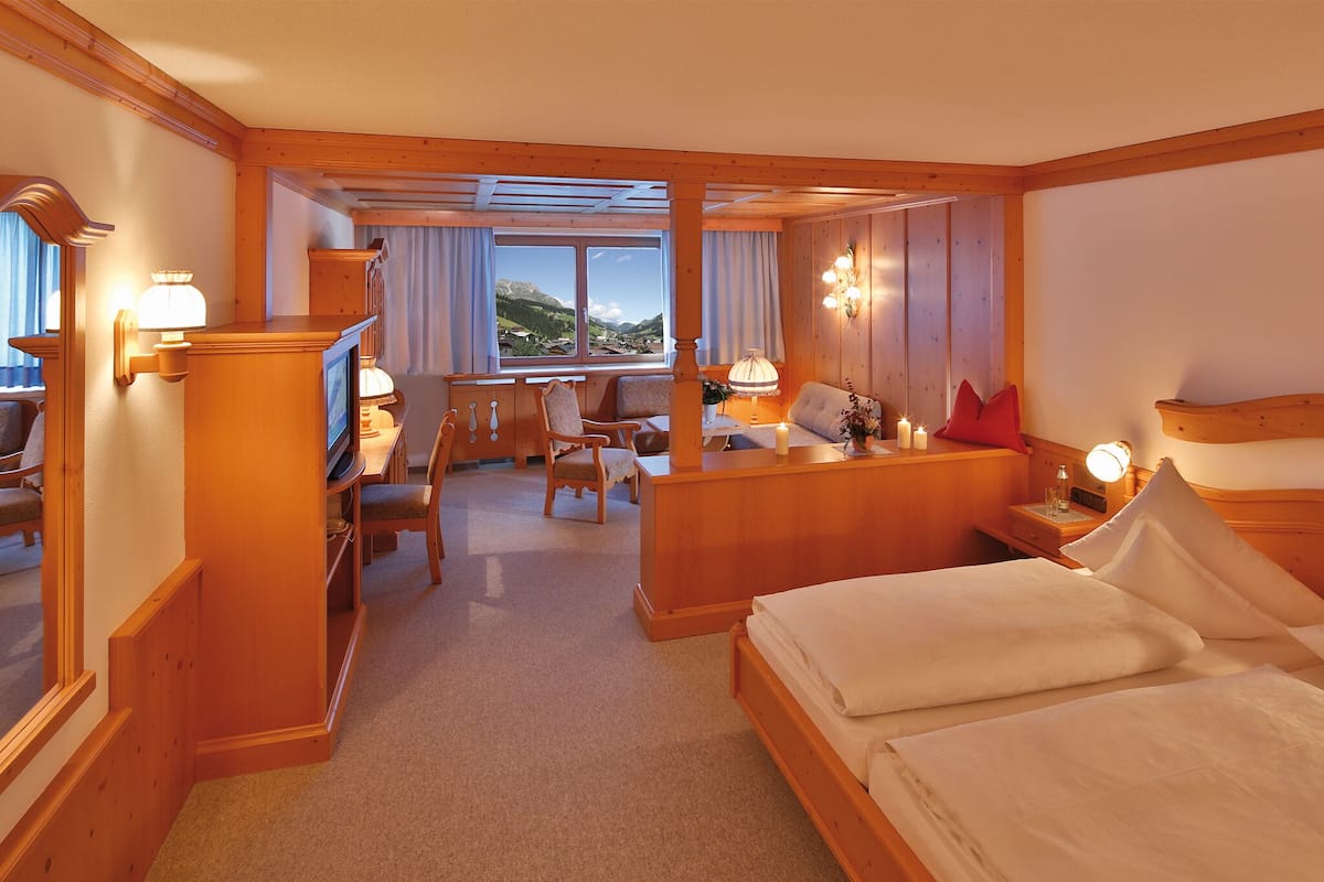 Ropa de cama de alta calidad y minibar