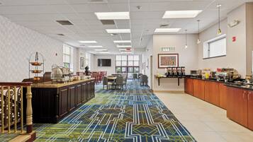 Free daily buffet breakfast