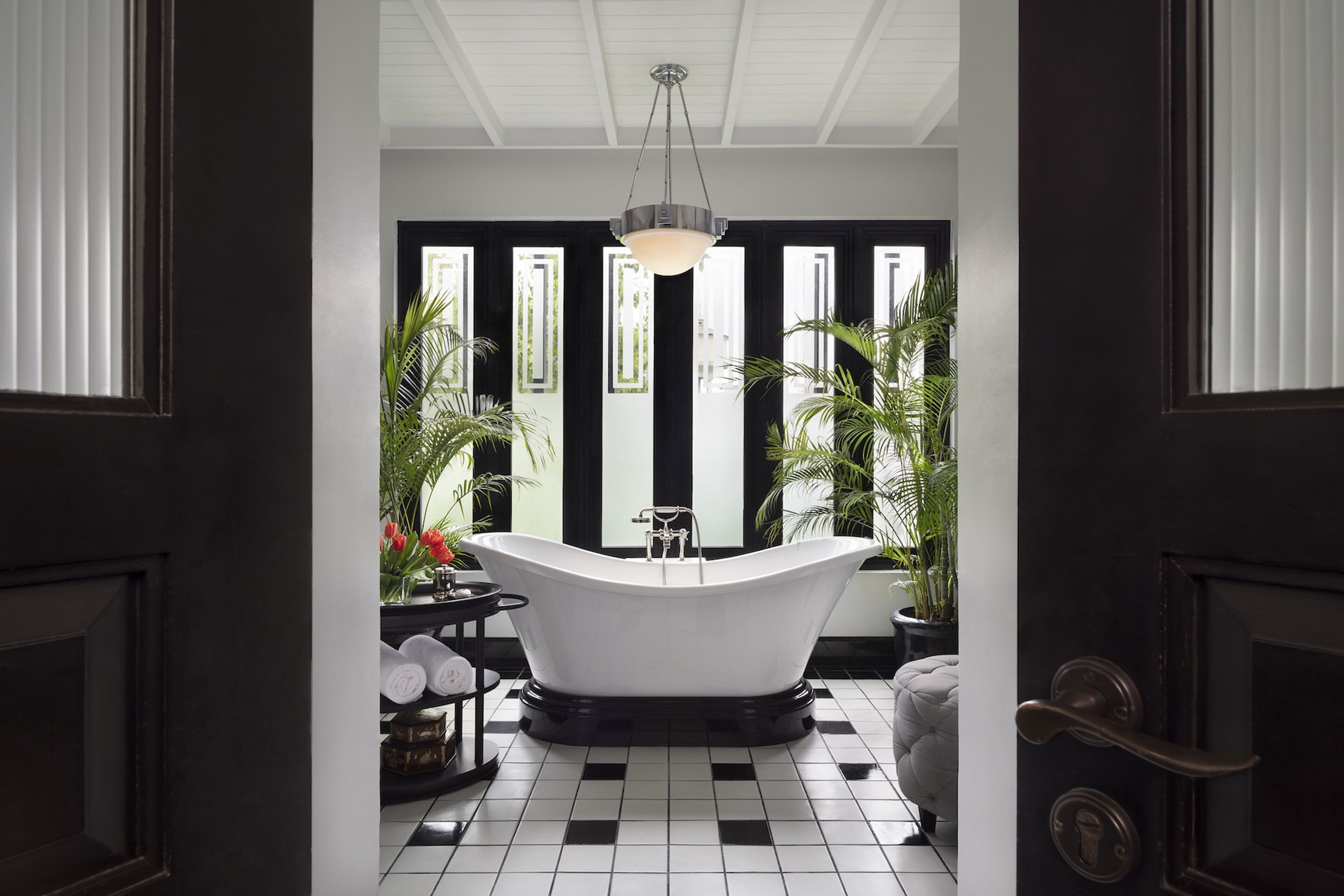 siam suite | bathroom | separate bathtub and shower, deep-soaking bathtub, designer toiletries