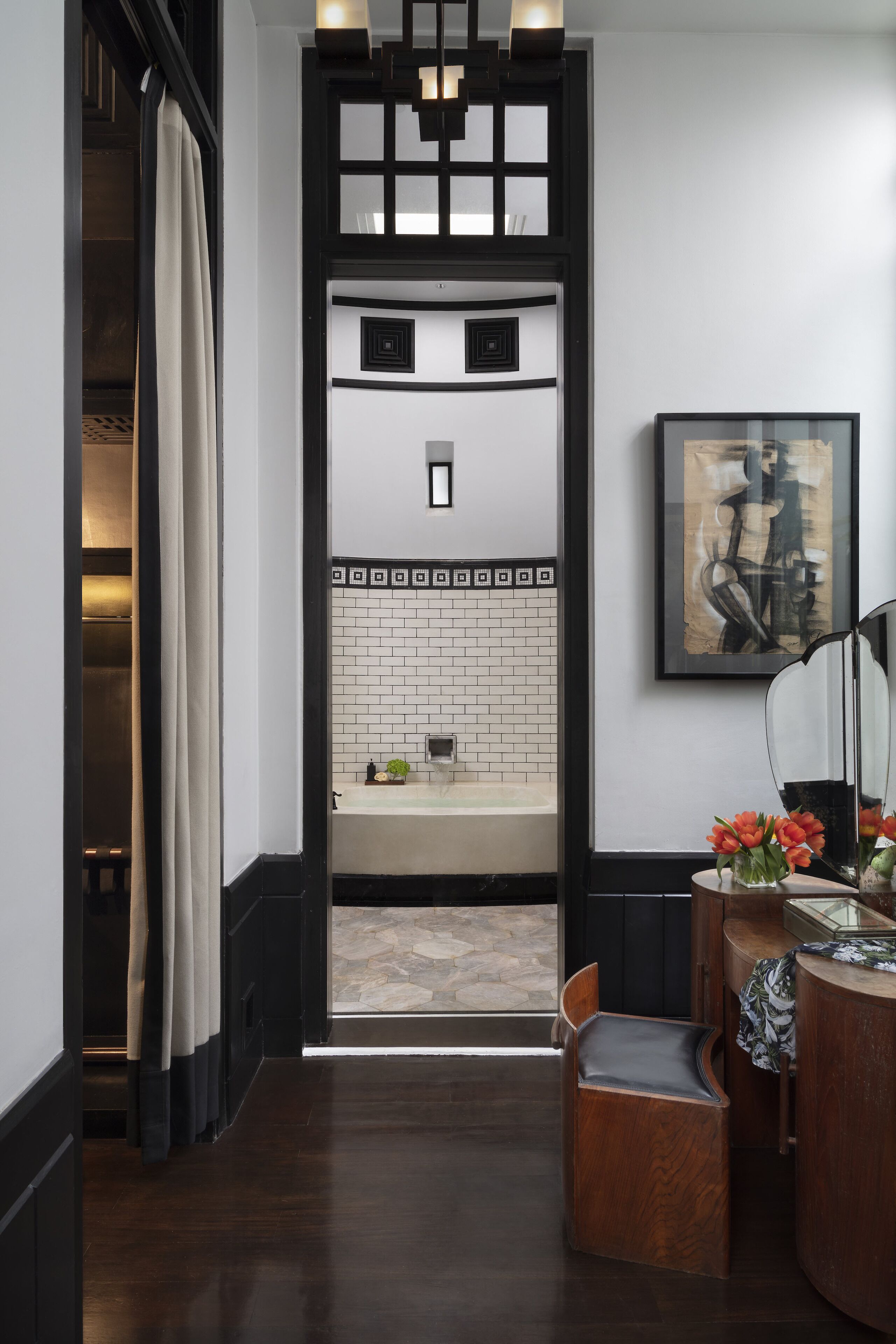 riverside pool villa | bathroom | separate bathtub and shower, deep-soaking bathtub, designer toiletries