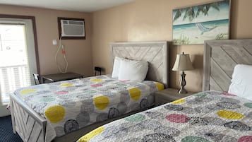 Desk, free WiFi, bed sheets