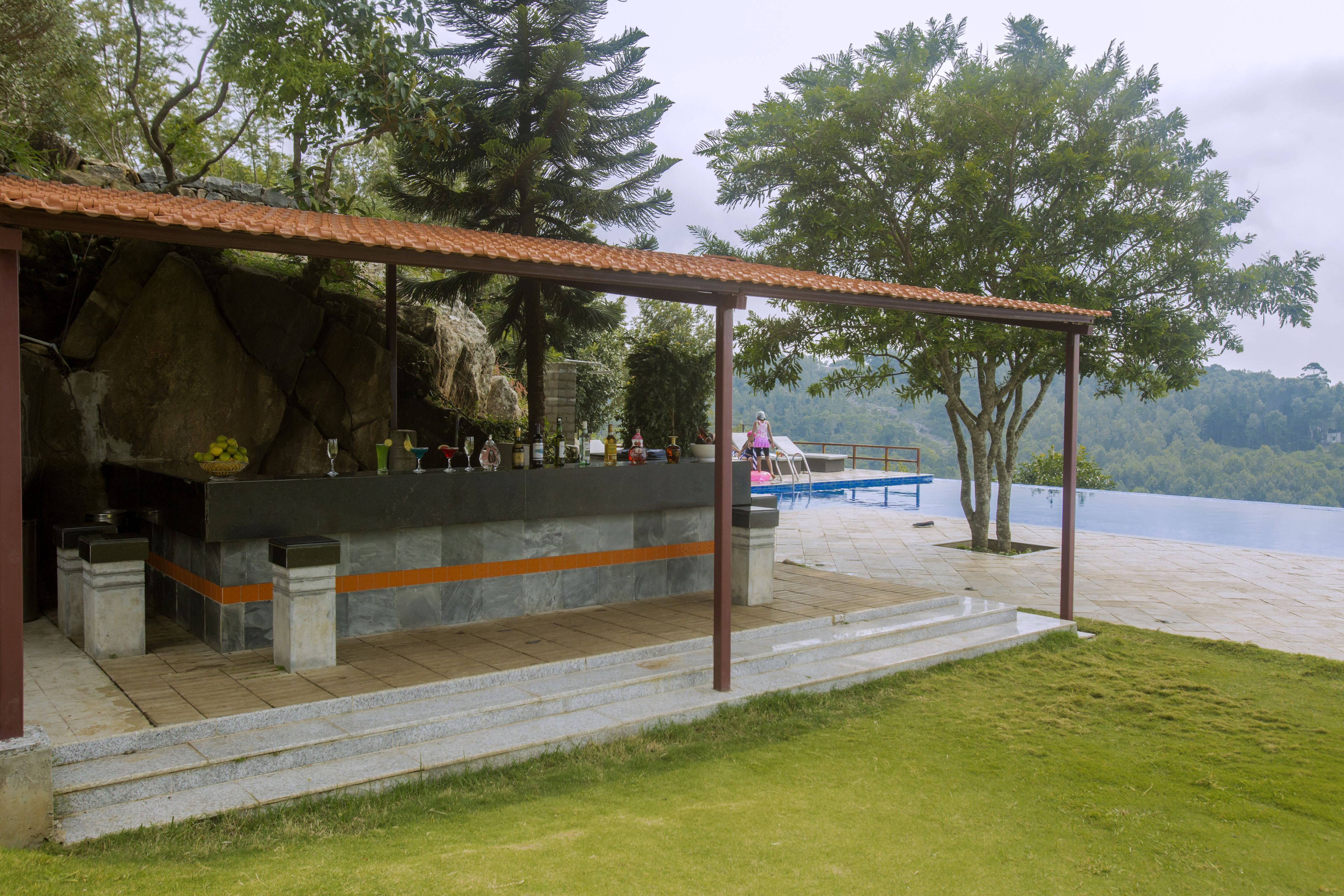 Poolside bar