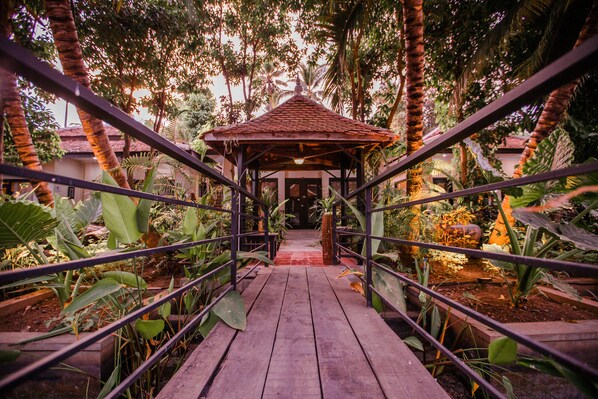 Deluxe Twin Room - Free Pickup | View from room - The Sanctuary Villa Battambang (Battambang)