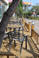 Breakfast served, alfresco dining 