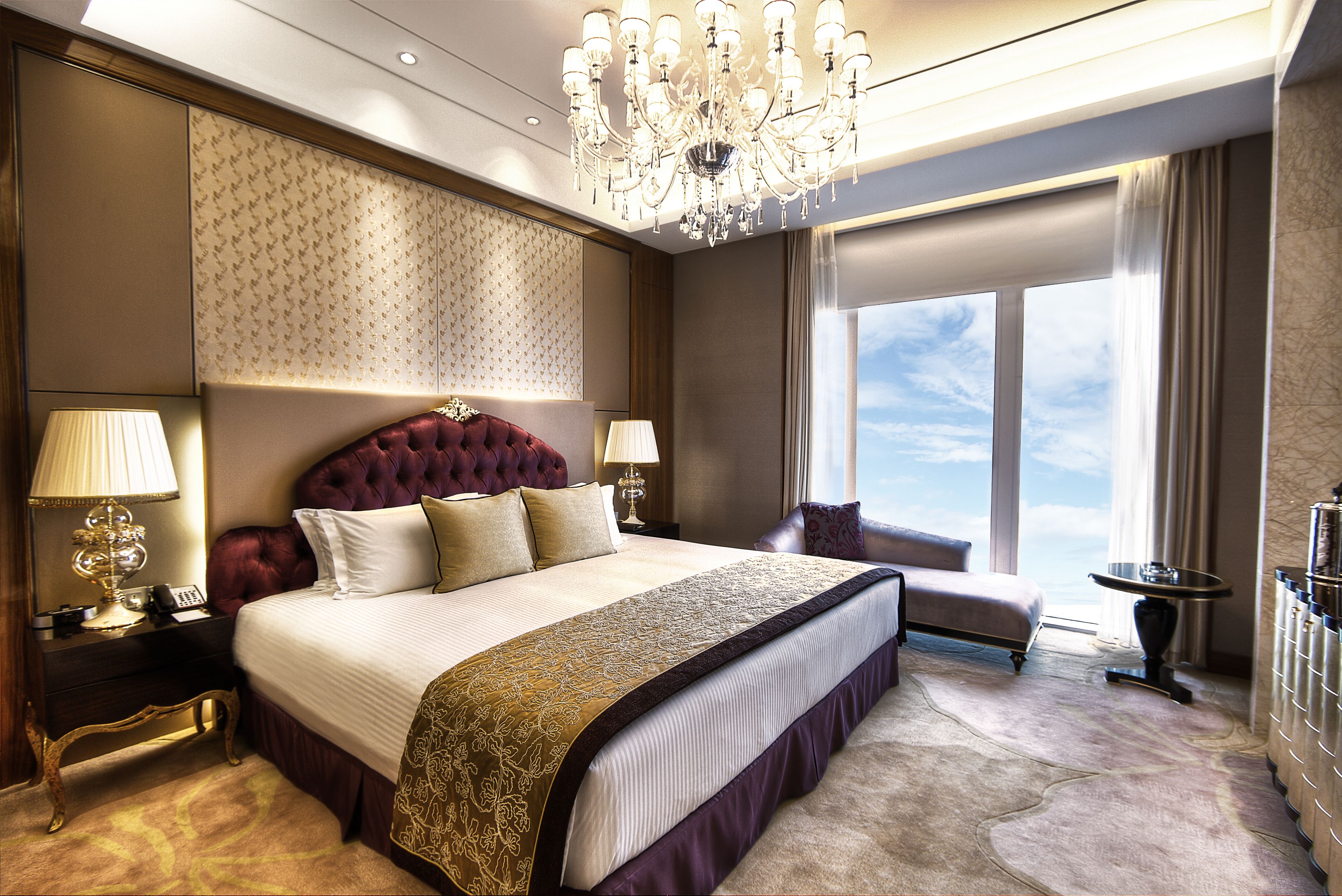 總統套房 | 高級寢具、羽絨被、迷你吧、房內夾萬