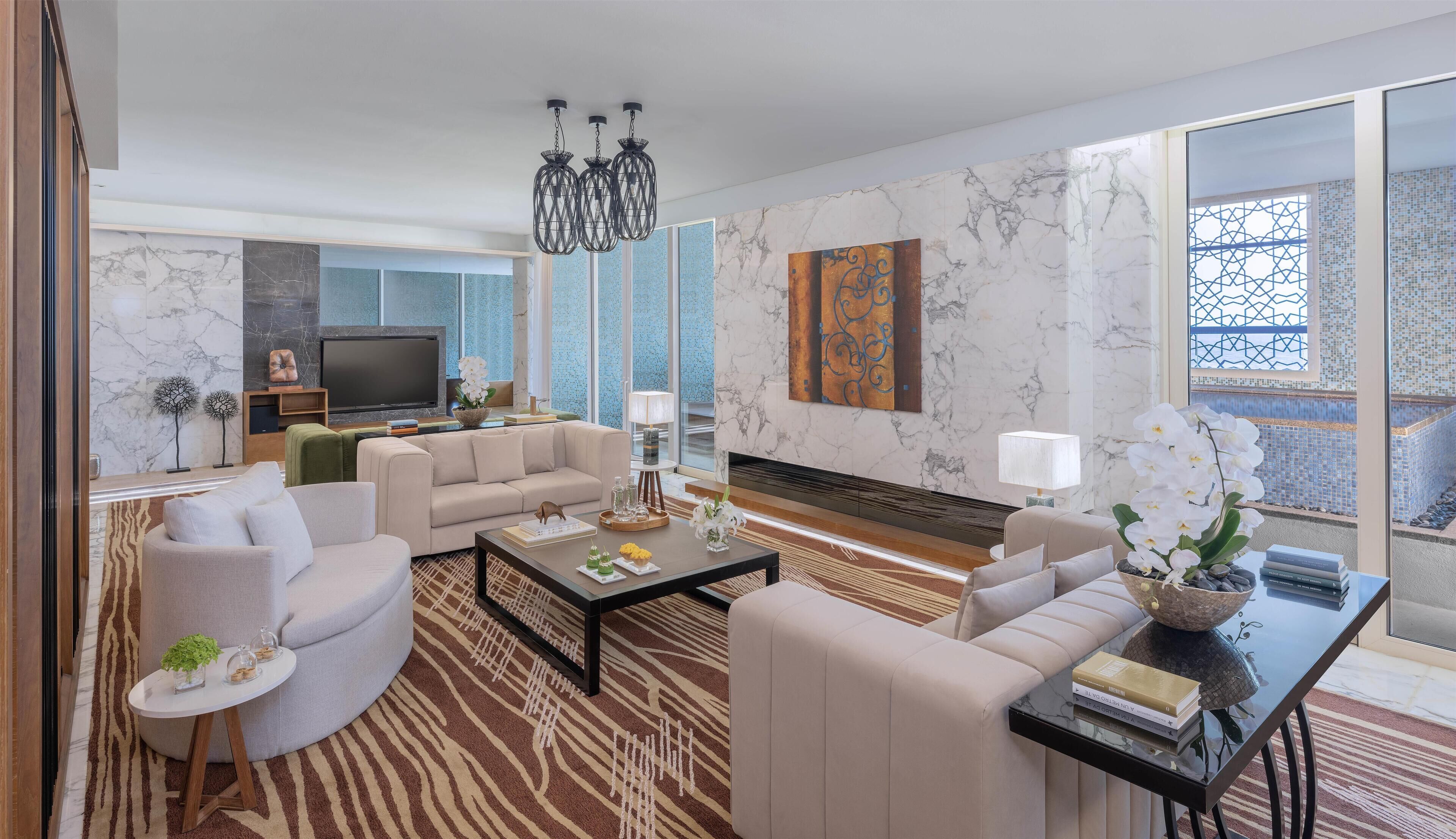 Suíte presidencial (Plunge Pool) | Roupas de cama de algodão egípcio, roupas de cama premium