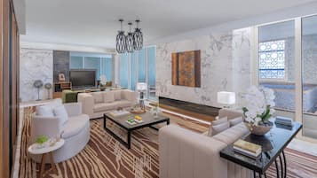 Suíte presidencial (Plunge Pool) | Roupas de cama de algodão egípcio, roupas de cama premium