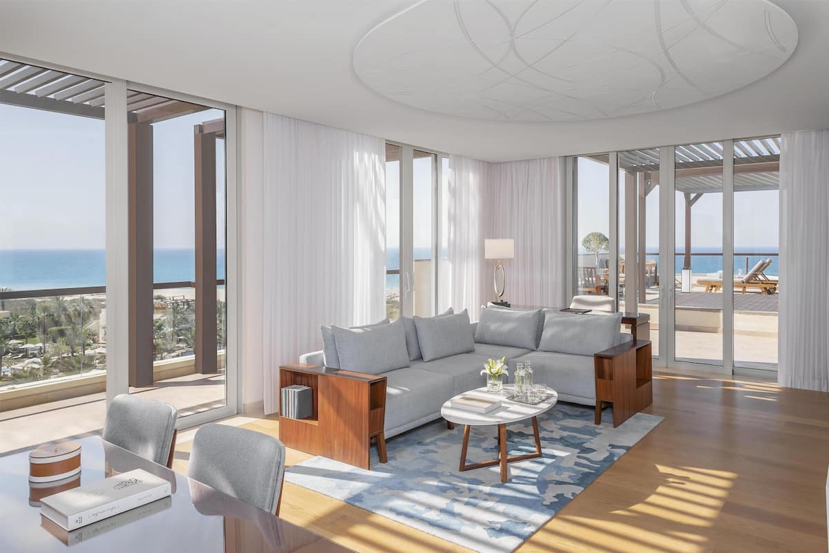 Suite, Terrace, Ocean View | Egyptian cotton sheets, premium bedding, free minibar items