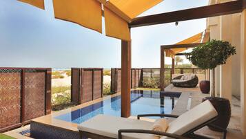 Executive-Villa, 2 Schlafzimmer, eigener Pool | Strand-/Meerblick