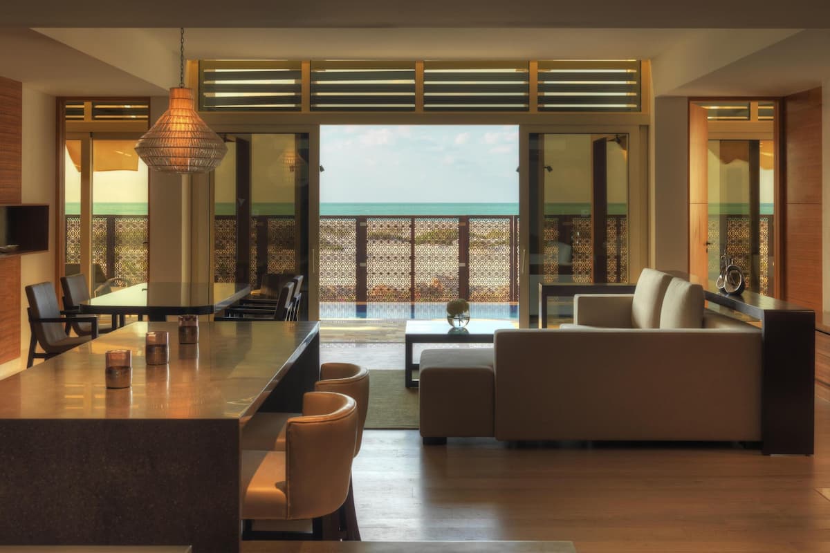 Executive villa, 2 slaapkamers, privézwembad | Lakens van Egyptisch katoen, luxe beddengoed