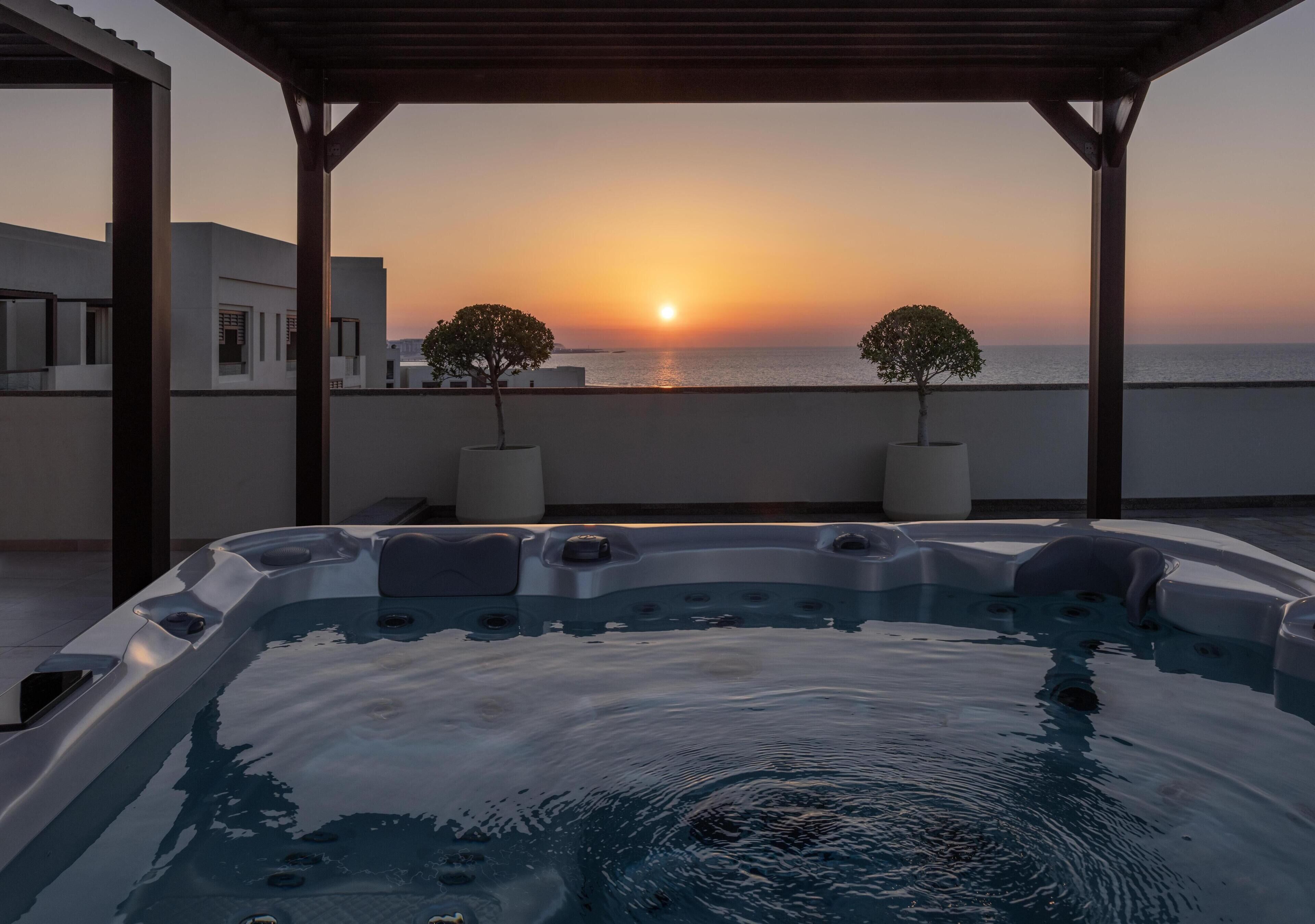 Suite, Terrace, Ocean View | Egyptian cotton sheets, premium bedding, free minibar items