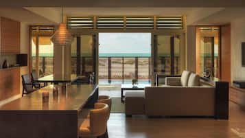 Executive Villa, 2 Bedrooms, Private Pool | Egyptian cotton sheets, premium bedding, free minibar items