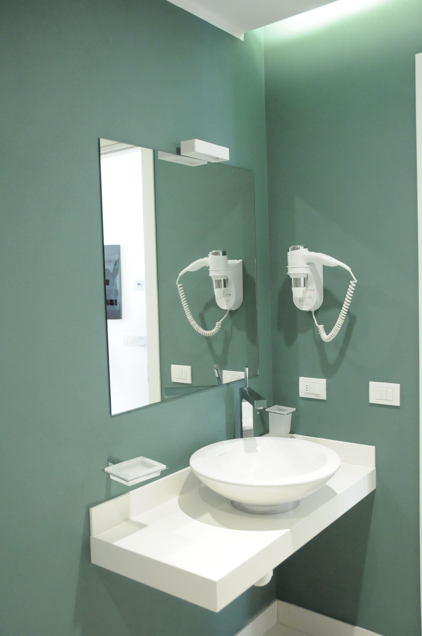 shower, rainfall showerhead, designer toiletries, hair dryer