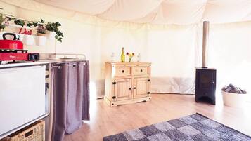 Individually decorated, individually furnished, iron/ironing board