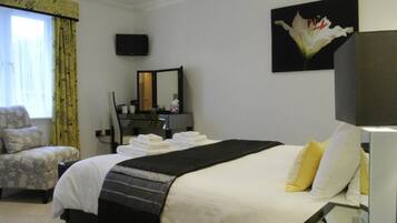 Individually decorated, individually furnished, iron/ironing board