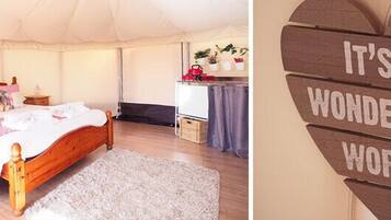 Individually decorated, individually furnished, iron/ironing board