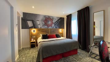 Coffres-forts dans les chambres, bureau, rideaux occultants