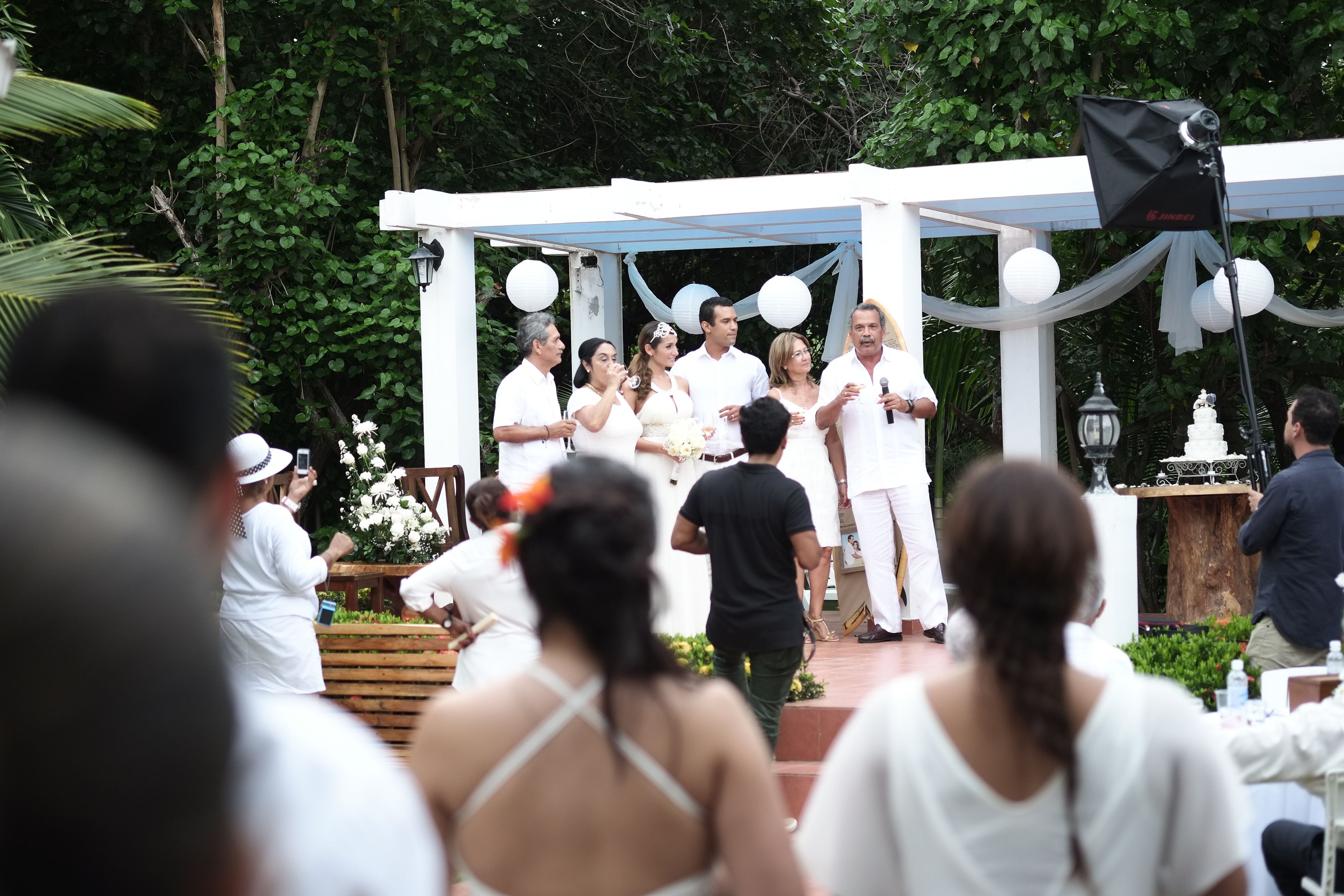 outdoor wedding area