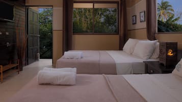 Double Room, 2 Double Beds | Individually decorated, desk, free WiFi
