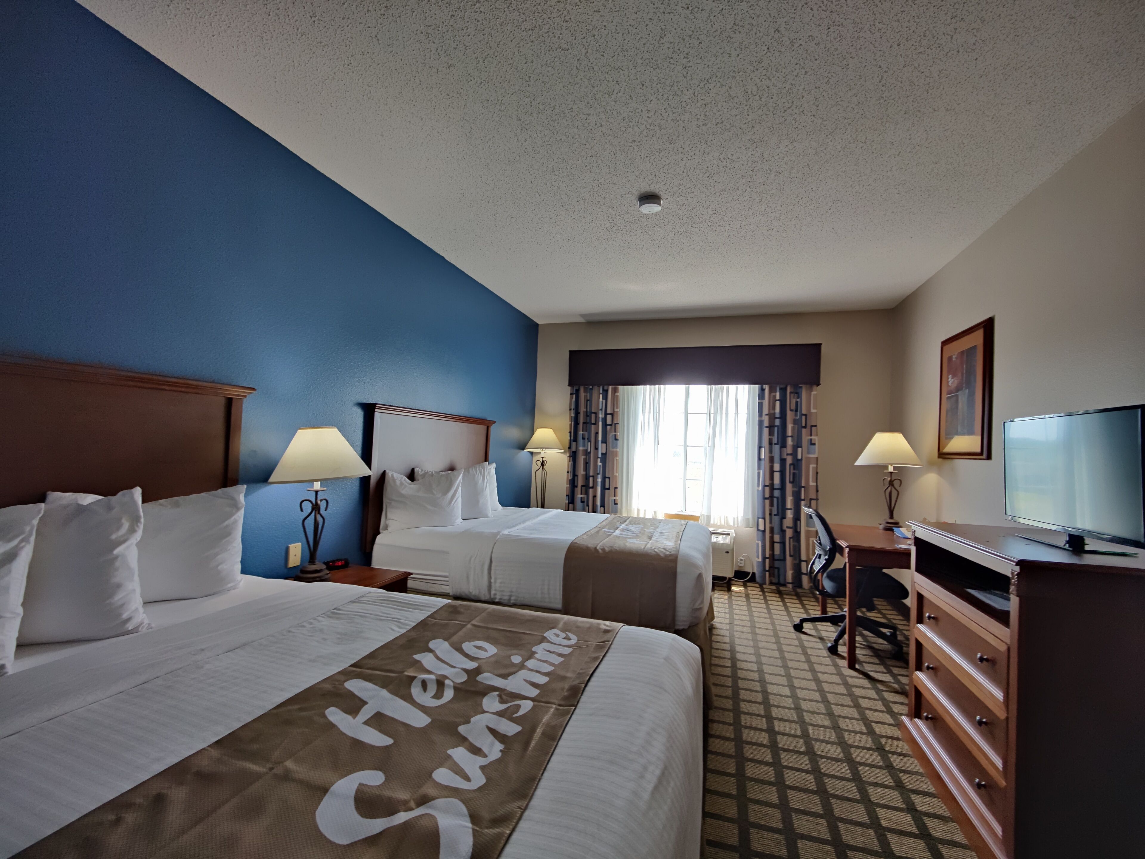 room, 2 queen beds, non smoking (pet friendly) | in-room safe, iron/ironing board, free cots/infant beds, rollaway beds