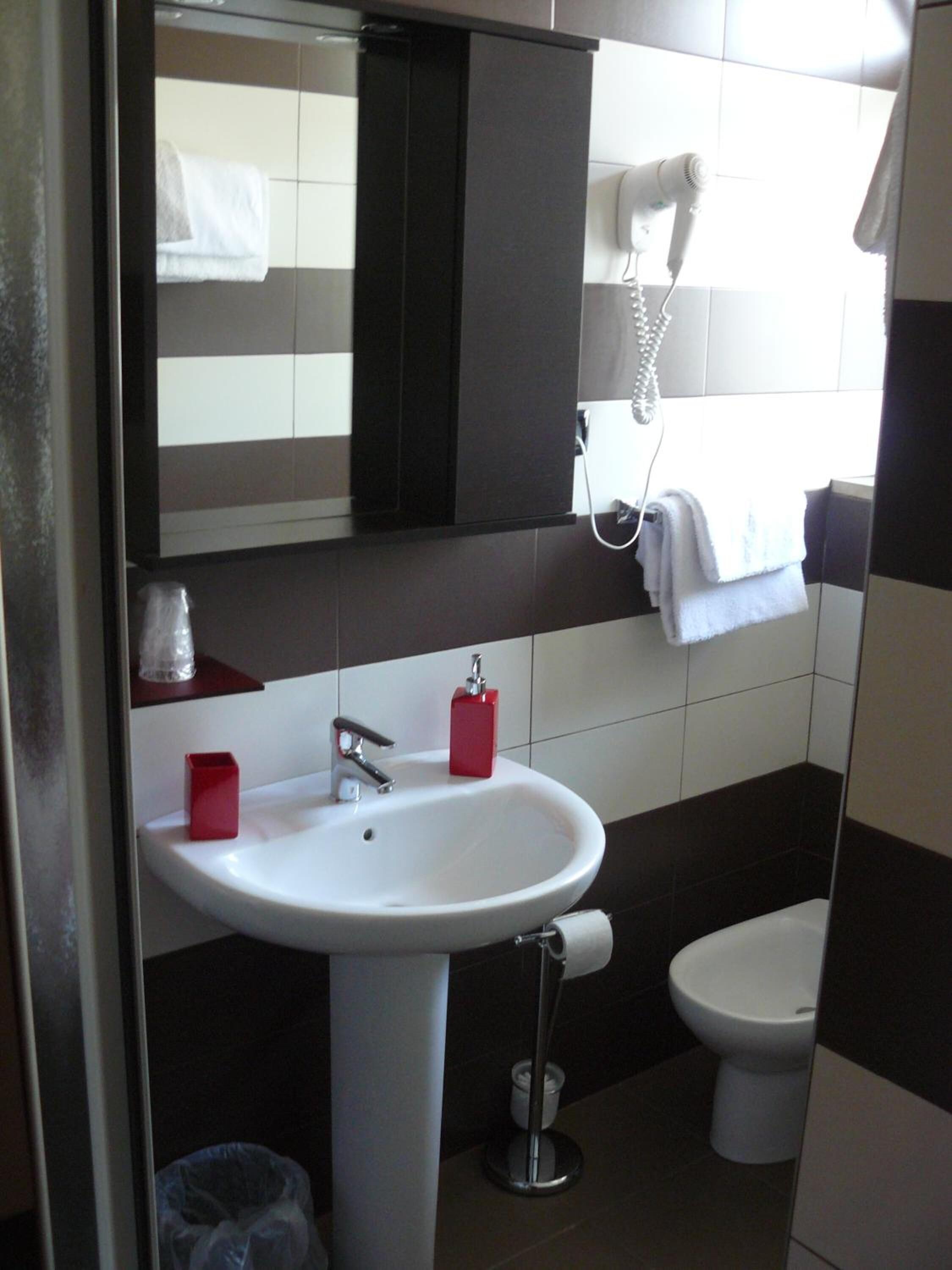 free toiletries, hair dryer, bathrobes, bidet