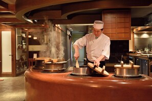 Comida en el ryokan