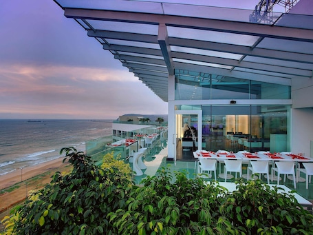 3 restaurants; breakfast, lunch, dinner and brunch served . Novotel Visakhapatnam Varun Beach Hotel