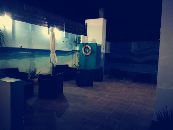 Front of property - evening/night