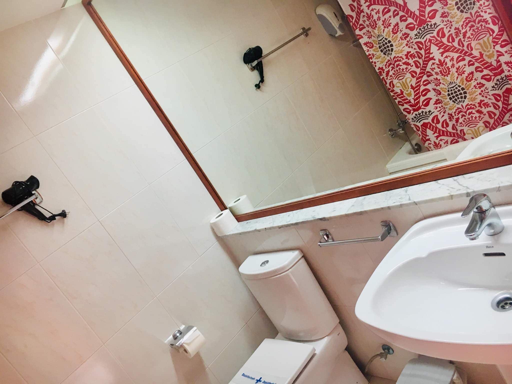 double or twin room | bathroom | bathtub, hair dryer, towels, soap