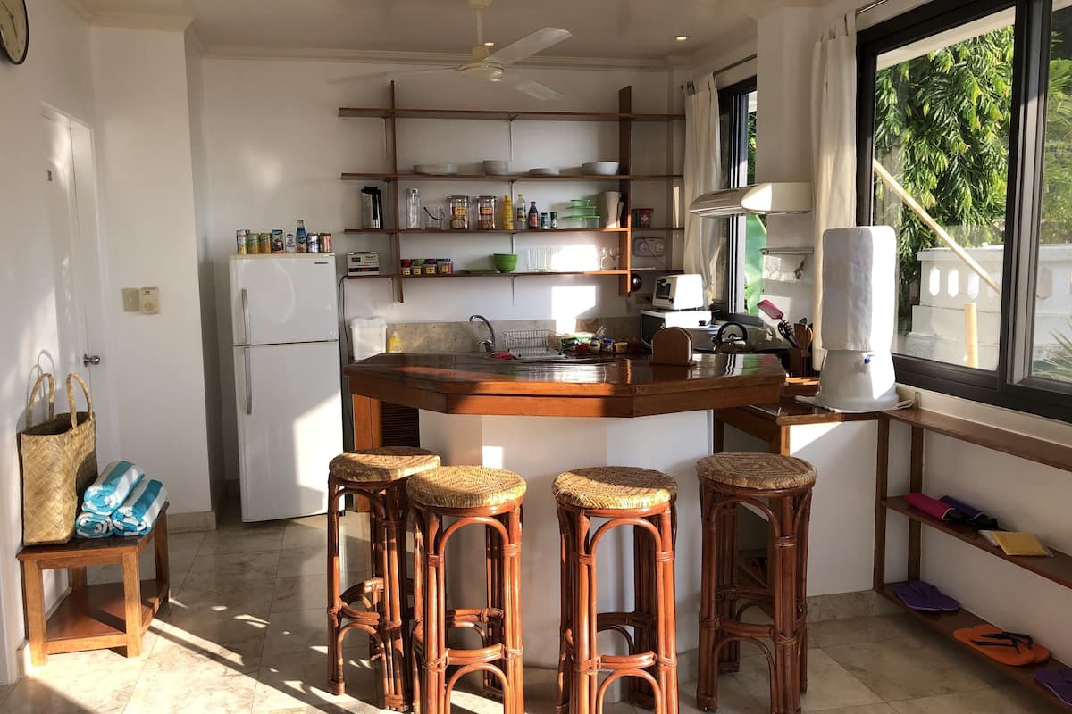 panoramic apartment, 2 bedrooms, ocean view | private kitchen