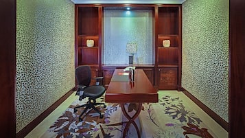 Down duvets, pillow-top beds, minibar, in-room safe