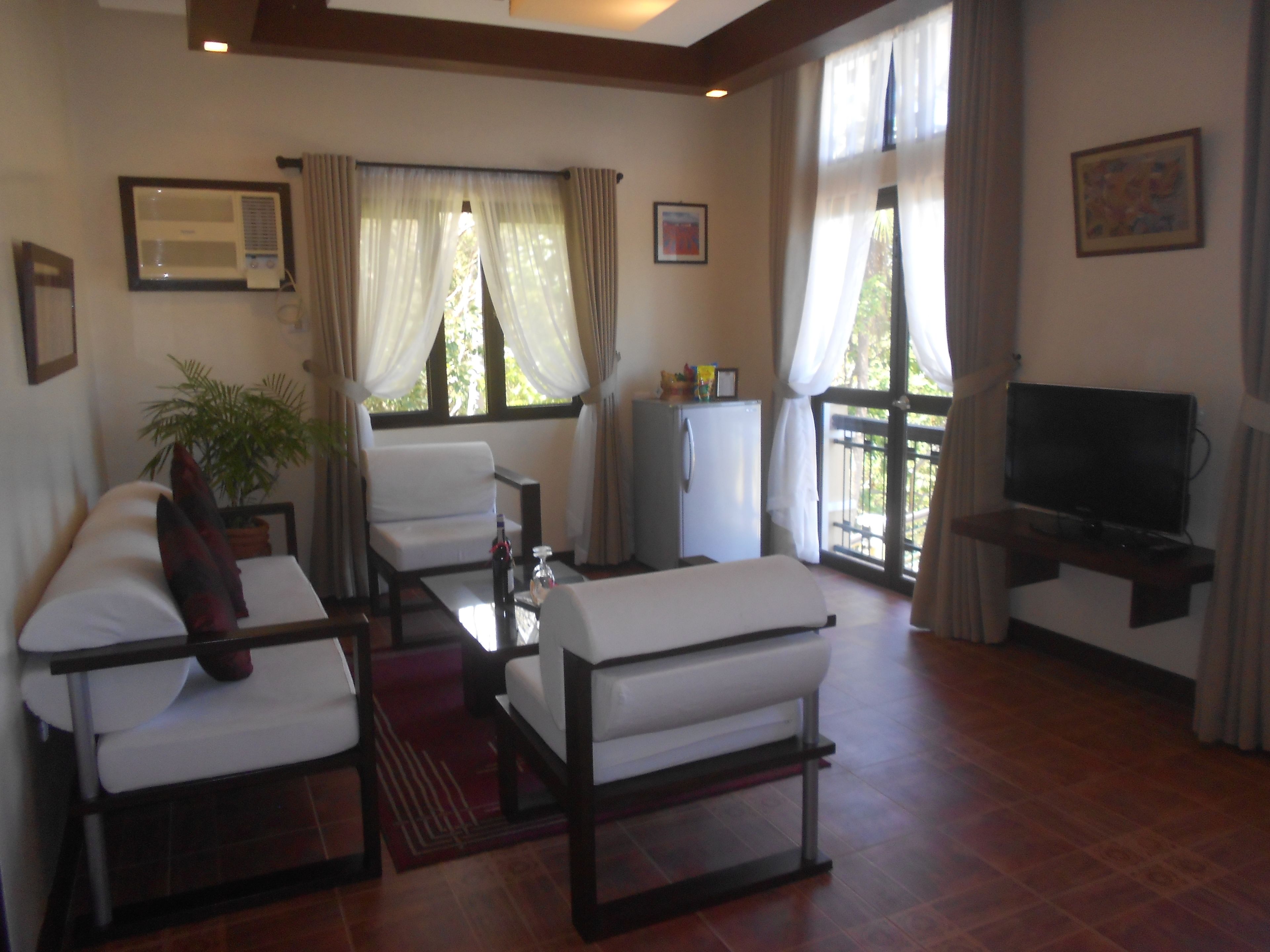 vip suite | living area | flat-screen tv