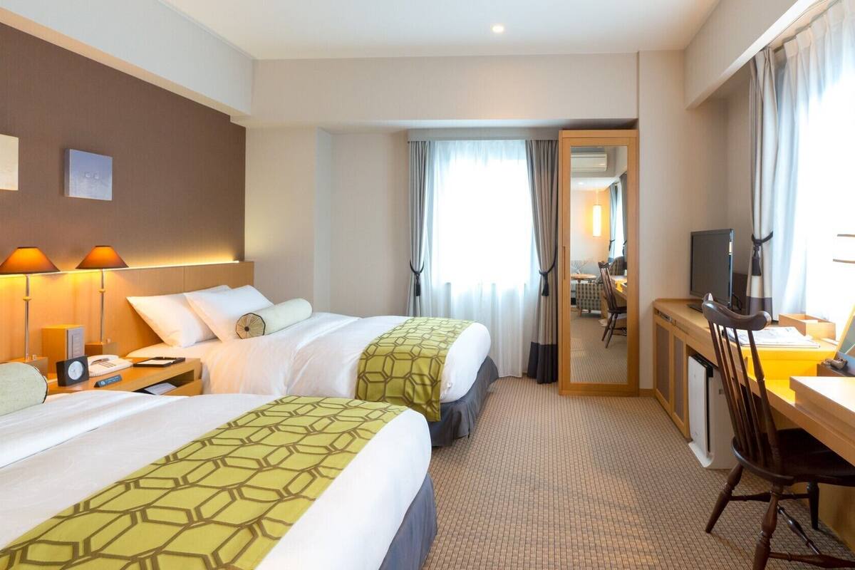 Desk, blackout curtains, iron/ironing board (on request), free WiFi