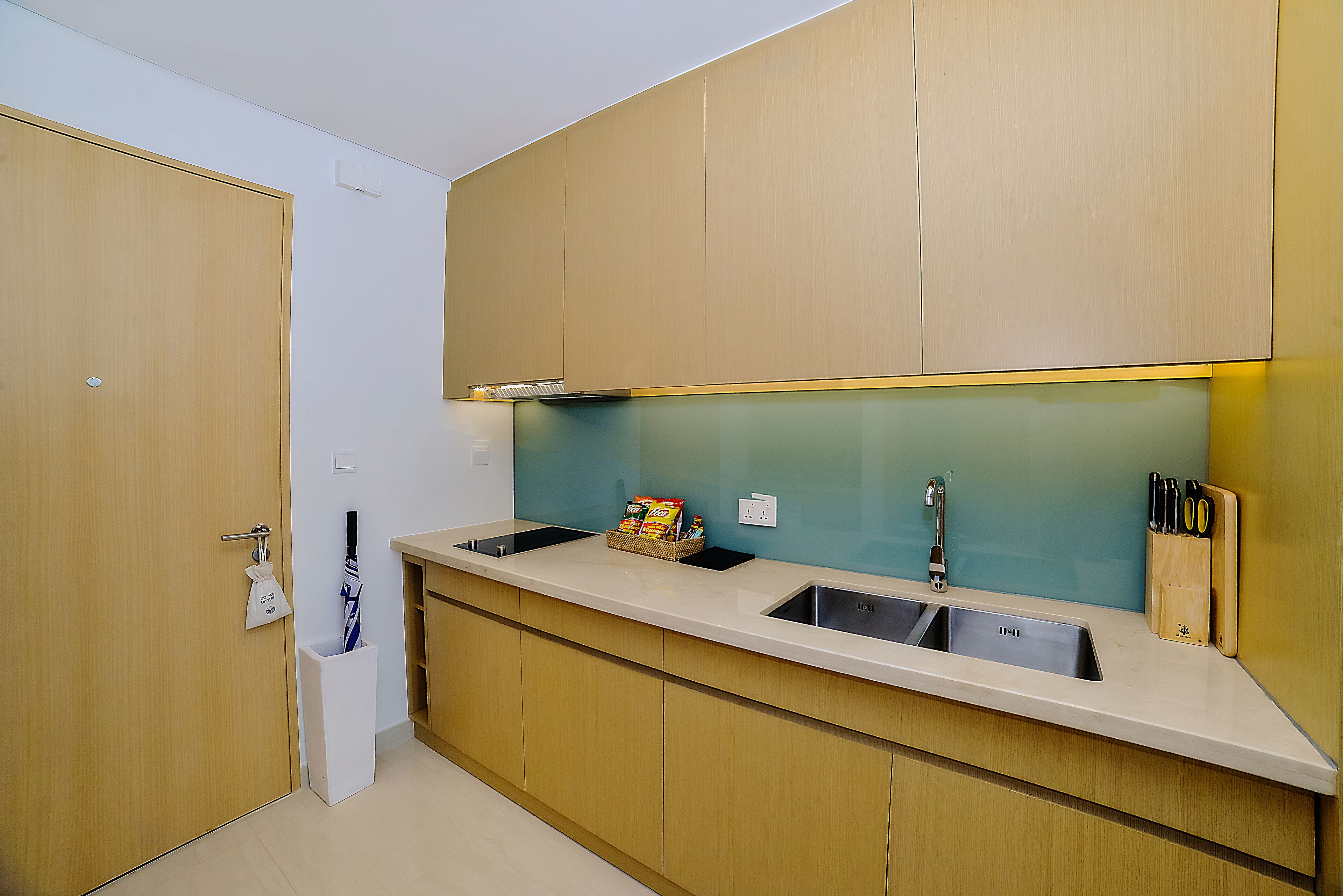 1 bedroom luxury apartment | private kitchen | full-sized fridge, microwave, coffee/tea maker, electric kettle