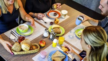 Daily buffet breakfast (EUR 12.90 per person)