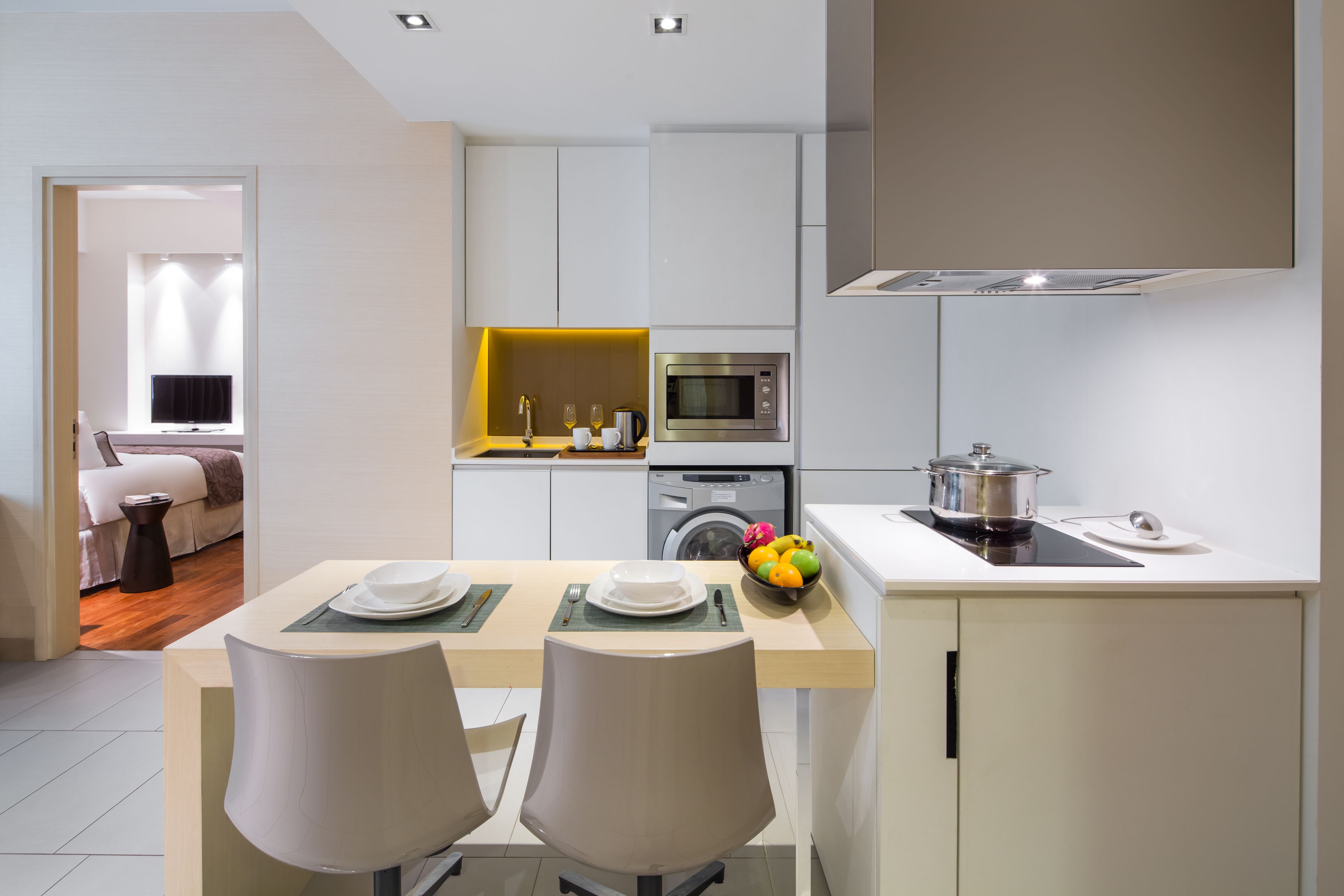 two bedroom suite | private kitchen