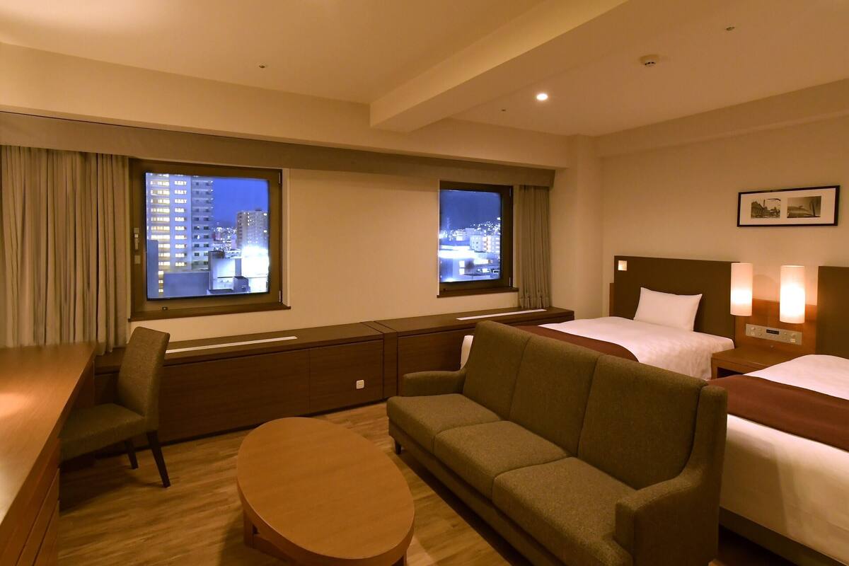 Excellency Comfort Large Twin Room 37sqm Separate bathroom and toilet (13-14F)Non Smoking | Down comforters, in-room safe, blackout drapes