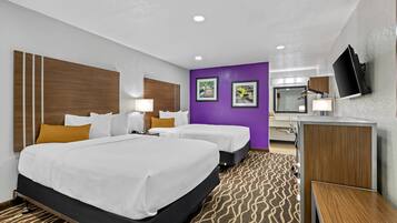 Phòng Tiêu chuẩn, 2 giường cỡ queen, không hút thuốc | Truy cập Internet không dây miễn phí, bộ trải giường