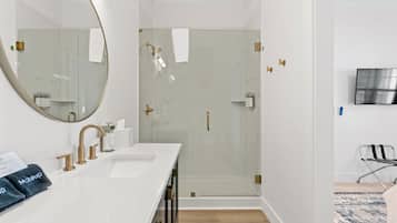 Premium Studio Suite | Bathroom | Free toiletries, hair dryer, towels, soap
