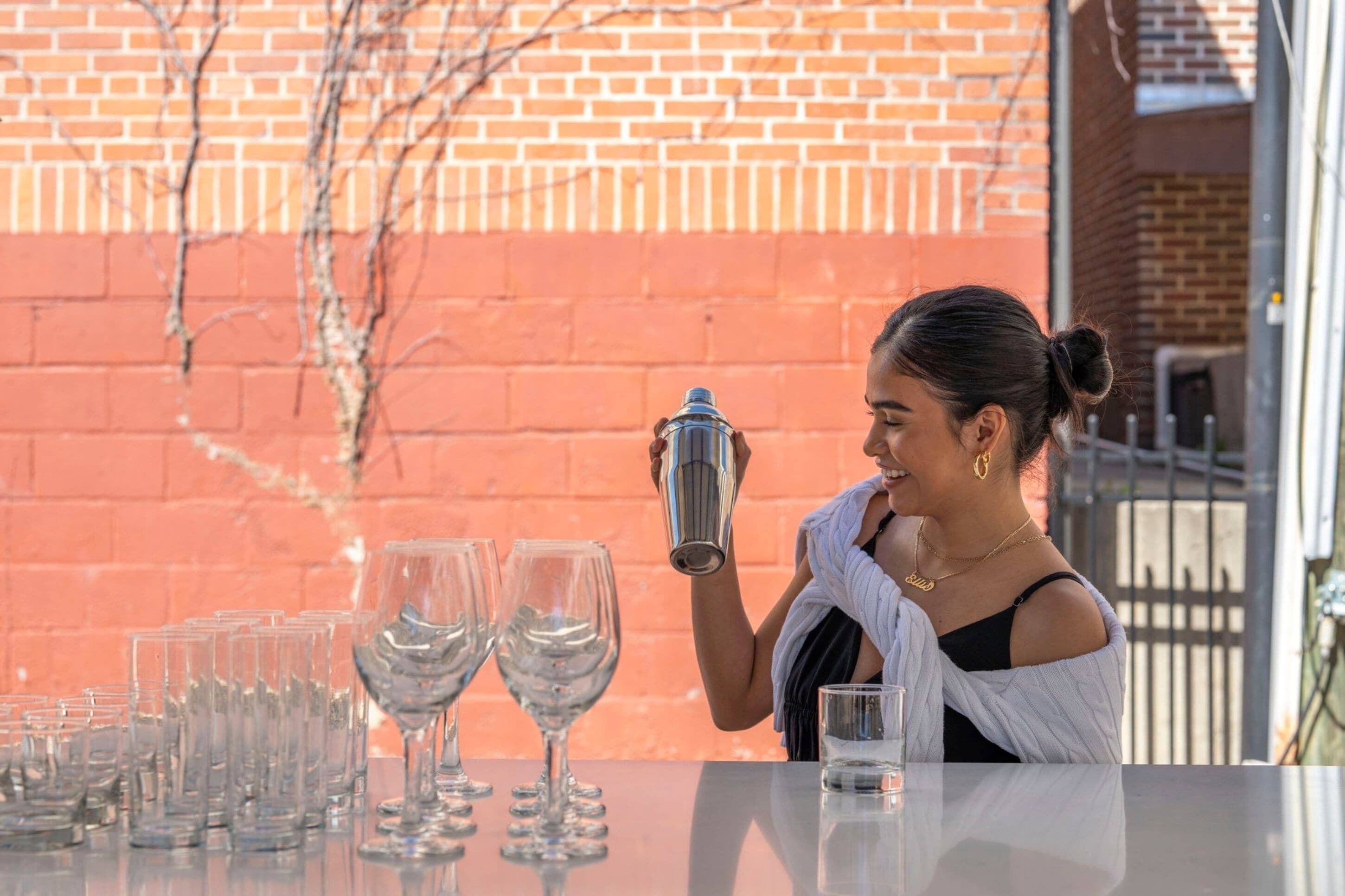 outdoor wedding area