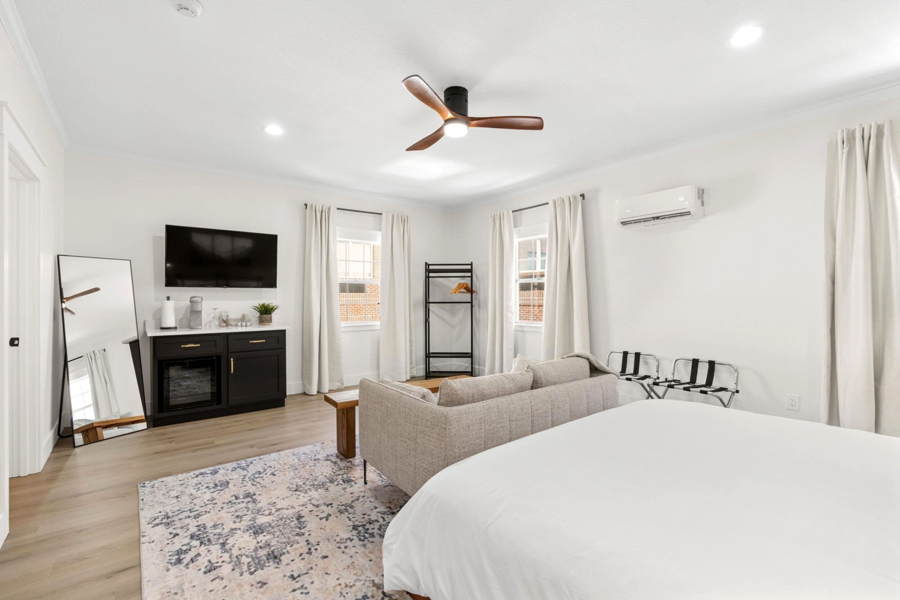 luxury studio suite | premium bedding, memory-foam beds, individually decorated