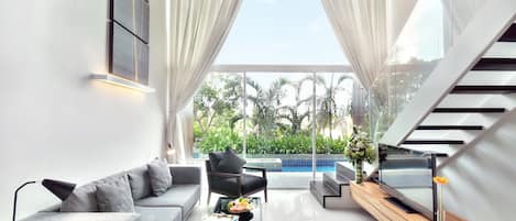 Deluxe kamer | Uitzicht vanaf balkon