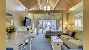 Basic Studio | Living area | Flat-screen TV, DVD player