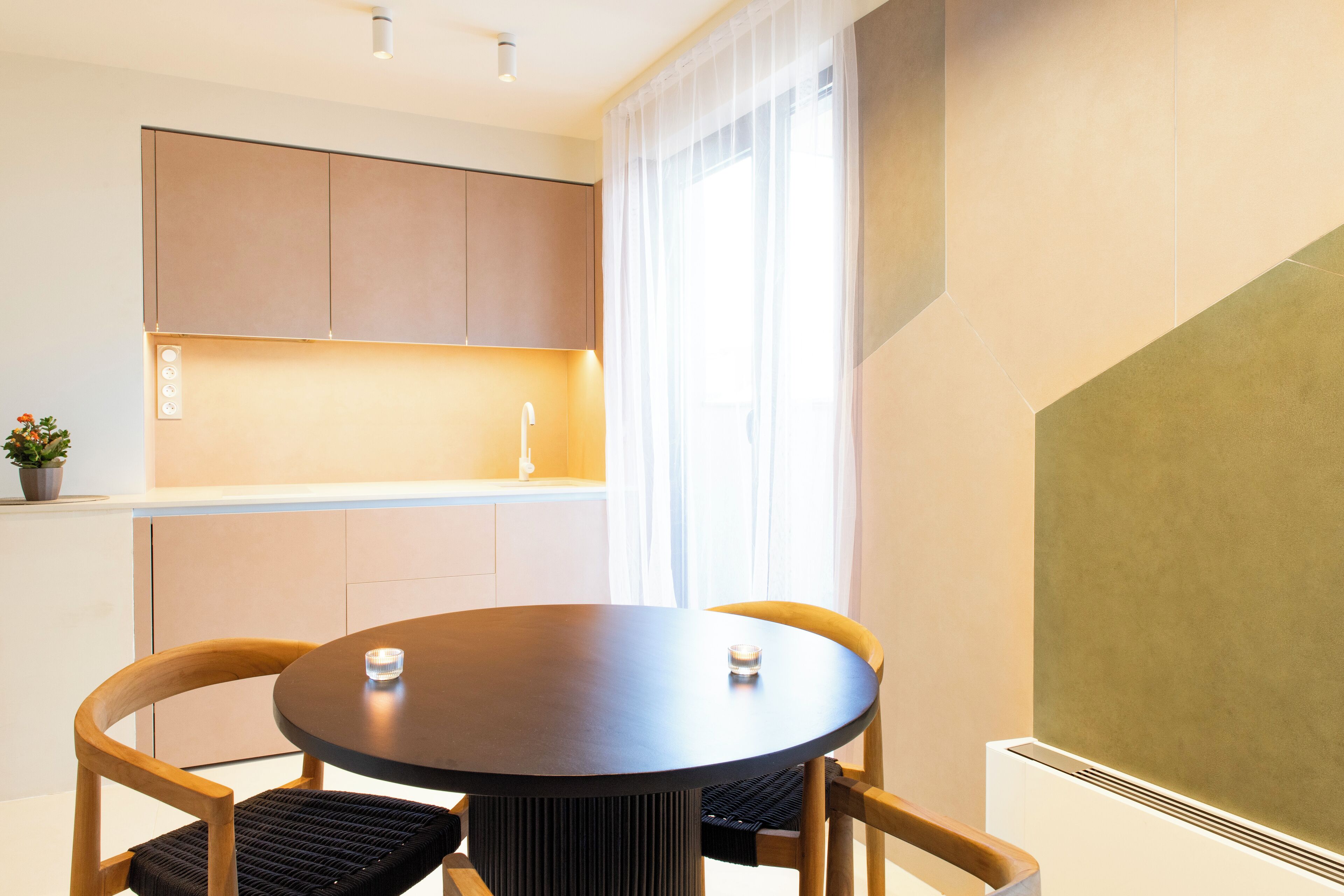 luxury apartment | living area | led tv