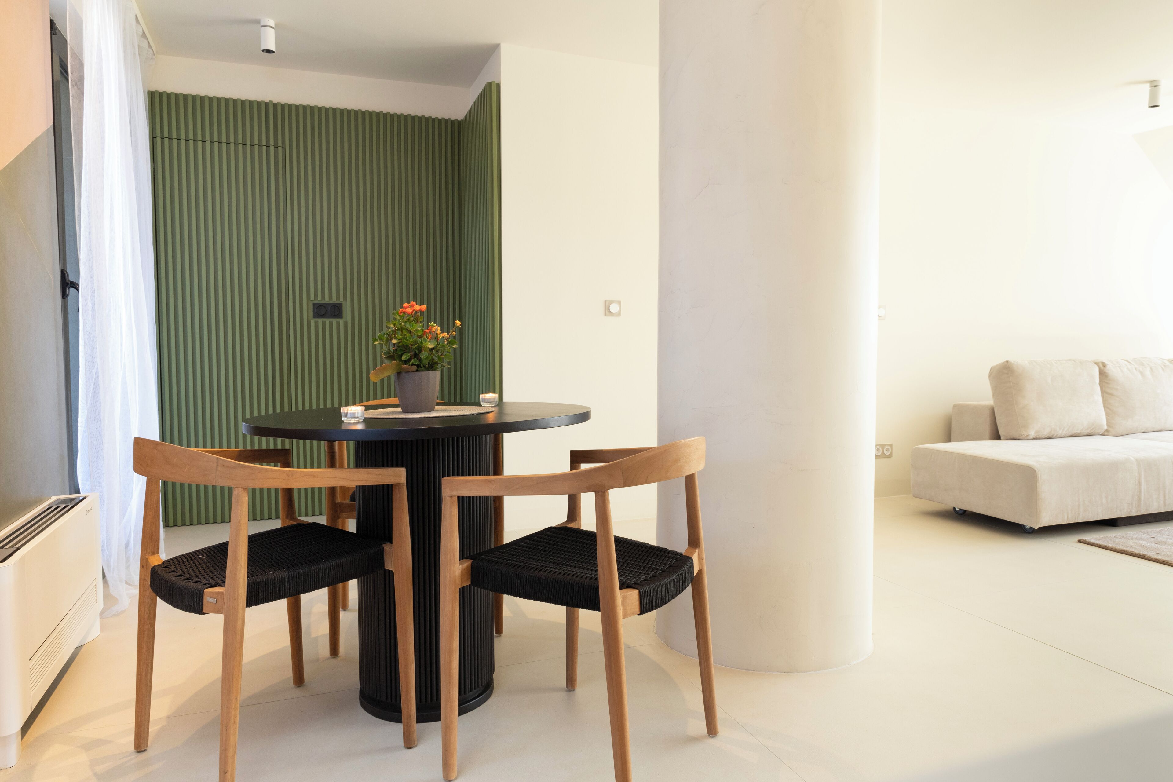 luxury apartment | living area | led tv