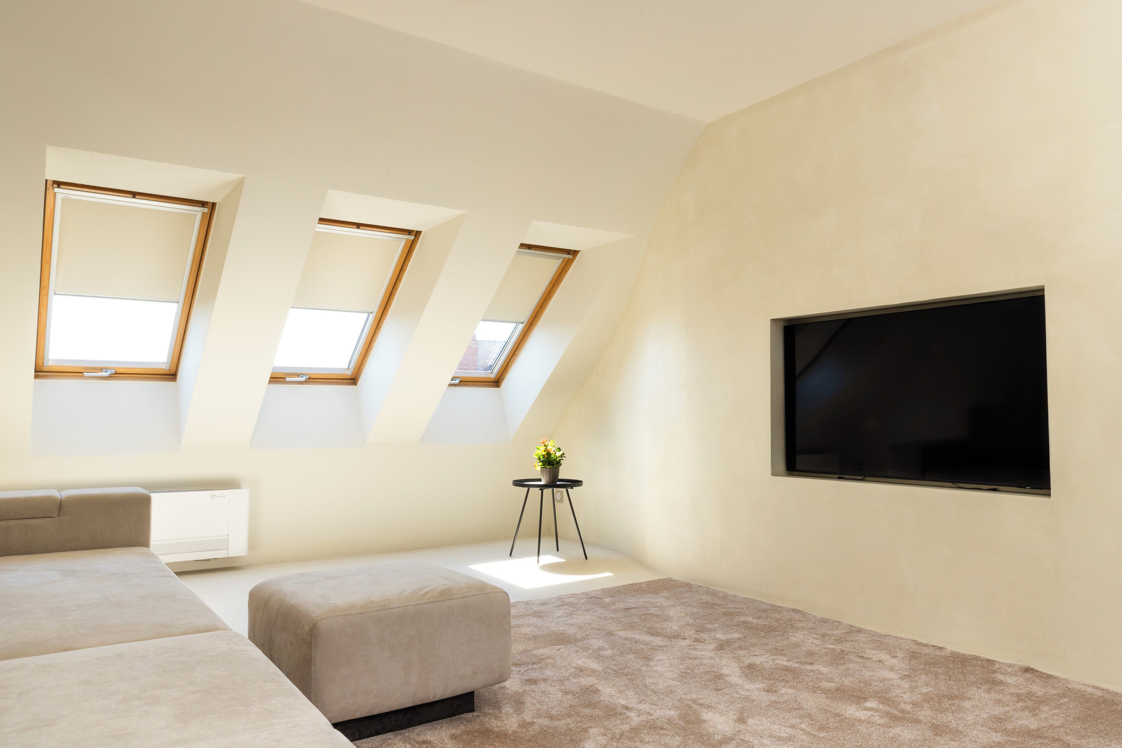 luxury apartment | living area | led tv